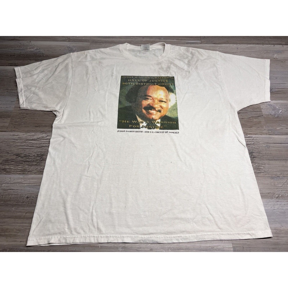Vintage Civil Rights T-Shirt Y2K Judge William Waterman Portrait Tee NAACP 2XL